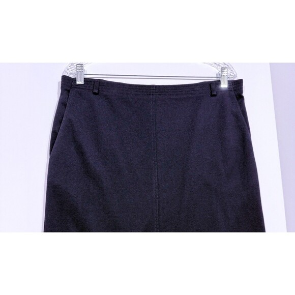 Alfred Dunner Midi Pencil Skirt Women's 10 Black Classic Pull On - Picture 14 of 14